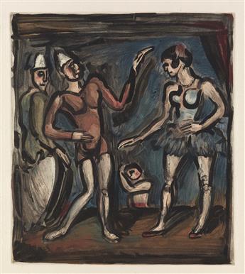 GEORGES ROUAULT Three color aquatints from Cirque.